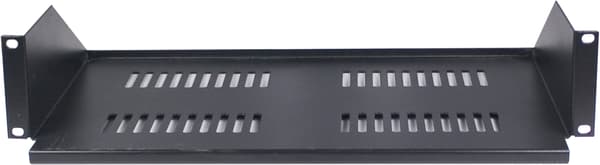 19" fixed shelf, 2U, 267mm deep, max 8Kg