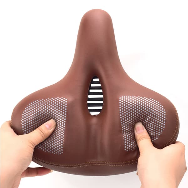 Cykelsadel af skum Brown