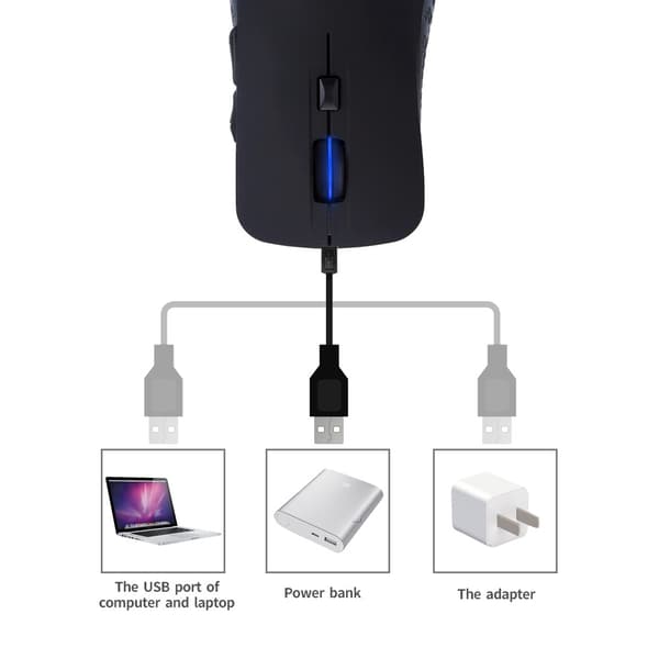 Dobbelmodus Bluetooth trådløs mus - Ergonomisk design