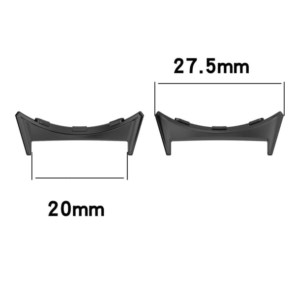 Klockkontakter för Google Pixel Watch 3 45 mm, 2-pack Black