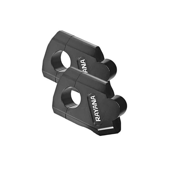 Motorcykel styr risers sort diameter 22mm (1-par)