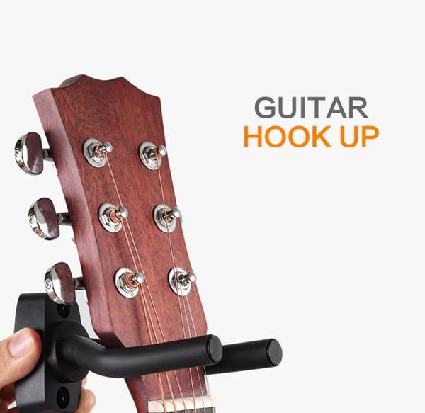 Universell gitarhenger Sort 2-pack
