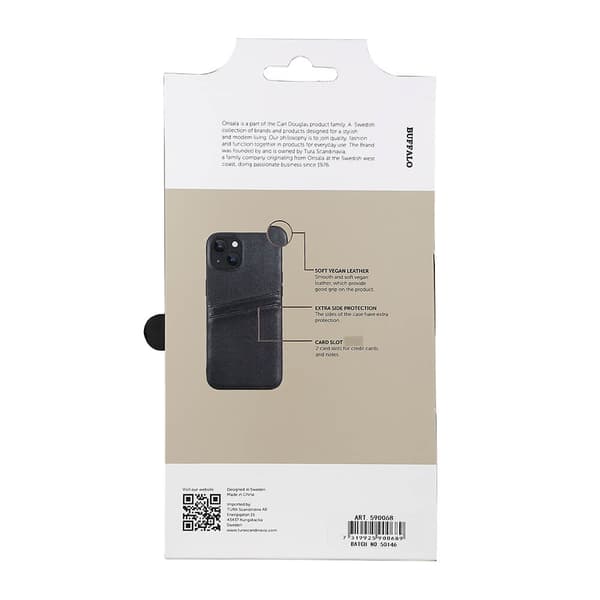 Mobildeksel PU Svart - iPhone 13/14