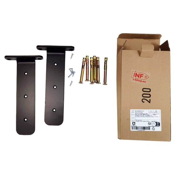 Diskrete hylleknekter Black L