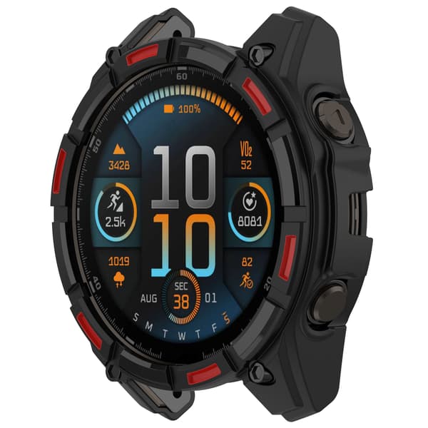Garmin Enduro 3 Rugged Armor Protective Case - Svart/Rød