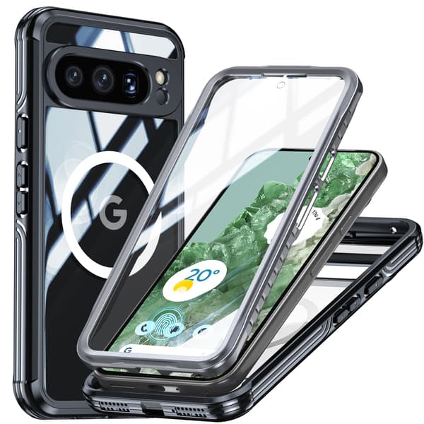 Skyddsfodral med Stativ för Google Pixel 9 Pro XL Black Google Pixel 9 Pro