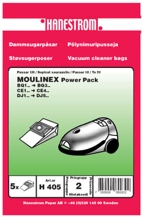 Dammsugarpåsar MOULINEX POWER PACK