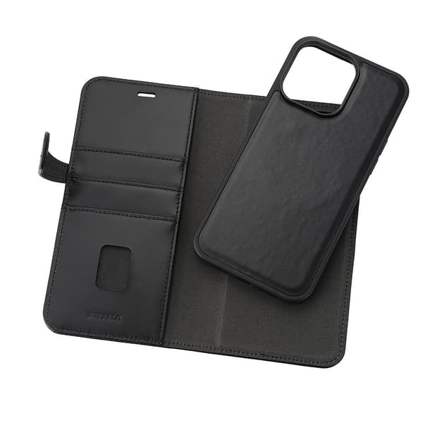 Wallet 2-i-1 3 Kort MagSeries Sort - iPhone 15 Pro Max