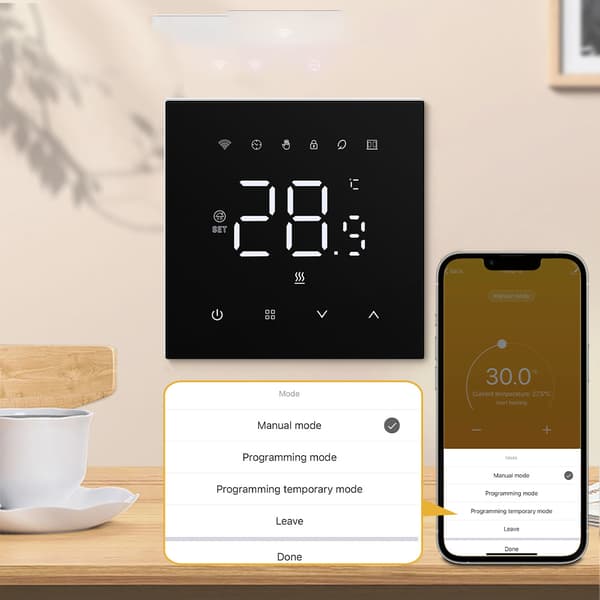 Smart WiFi Termostat til Elektrisk Gulvvarme