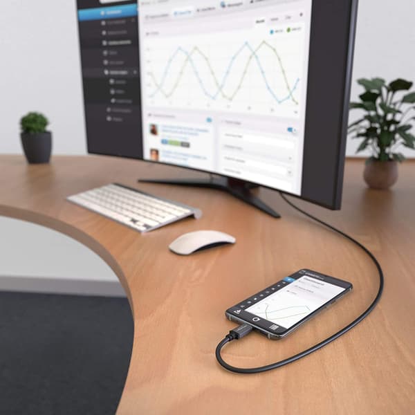 USB-C til DisplayPort adapterkabel 1,8 m Sort