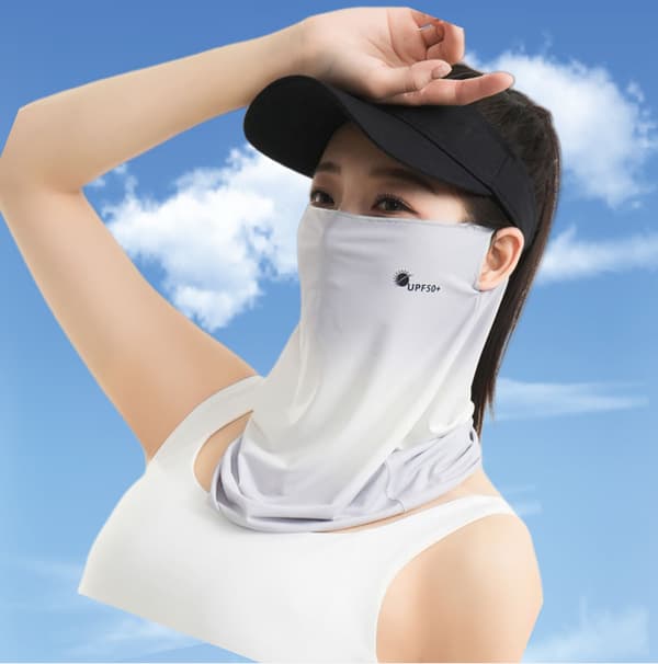 Sommar Utomhus Cykling Ansiktsmask Grey