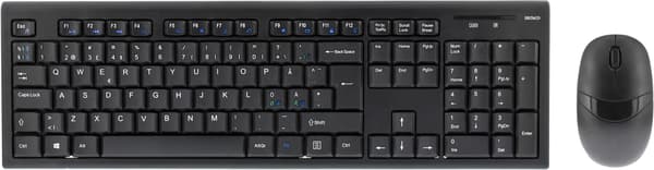 Wireless keyboard mouse Nordic USB nanoreceiver 10m range