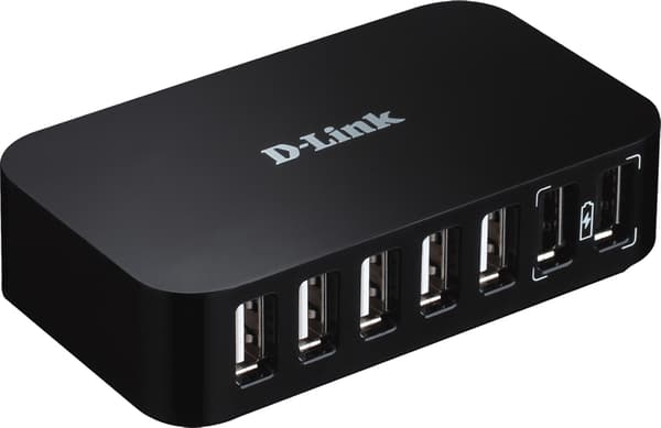 USB 2.0 hub 7 ports, with AC adapter