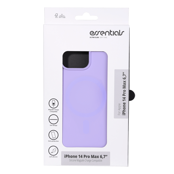 iPhone 14 Pro Max Silicone Mag back cov,Purpl