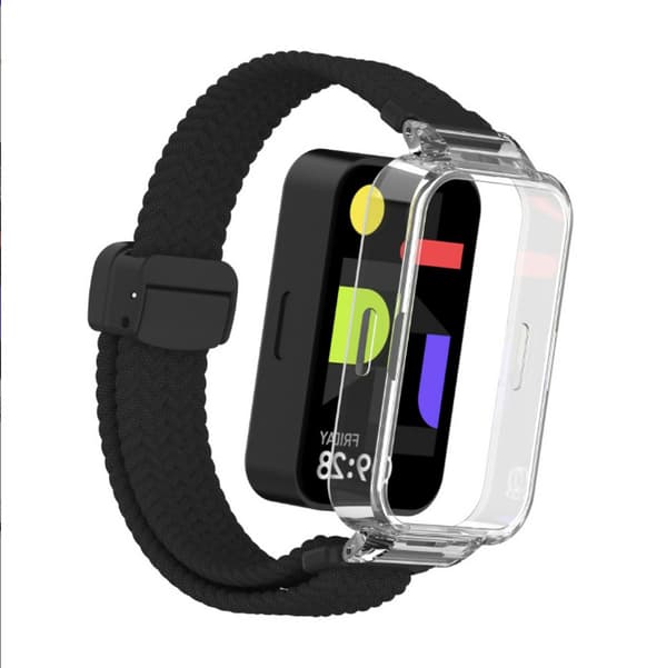 Redmi Band 3/9 Active Nylon urrem med magnetisk spænde Black