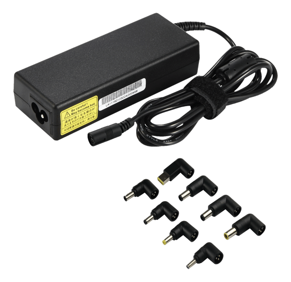 Universal power adapter  laptops 90W 1520V/6A max black