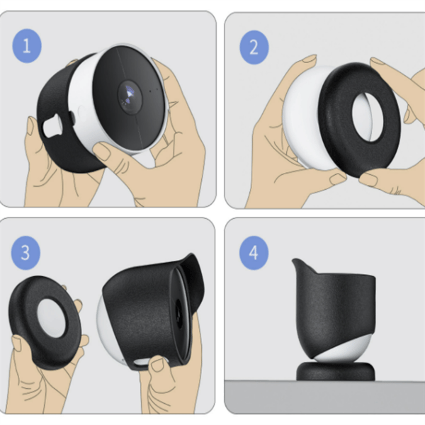 Skyddande Silikonfodral för Google Nest Cam White