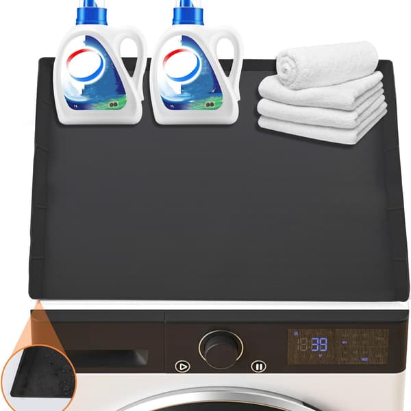 Silikon Vaskemaskin Pad Black