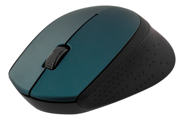 Wireless optical mouse 2.4GHz, 3 buttons w/ a scroll, green