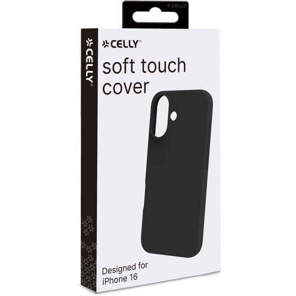 Cromo Soft gummi cover iPhone 16 Sort