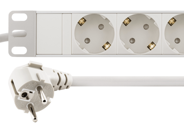Power strip 9xCEE 7/3 1xCEE 7/7 increased touch protect 2m