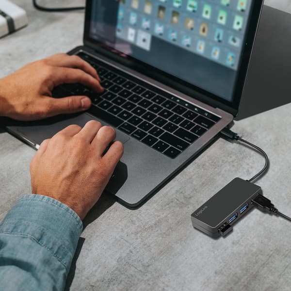 USB 3.0-hub (3.2 Gen1) 4 USB-A-porter