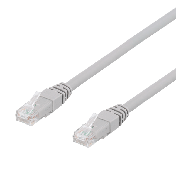 50-pack U/UTP Cat6 patch c., 0.3m,Delta-certified,LSZH, grey