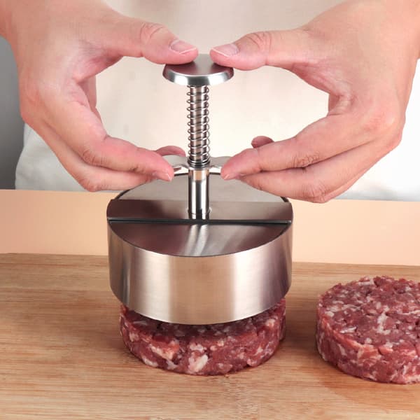 Burgerpresse i 304 rustfrit stål 8 cm