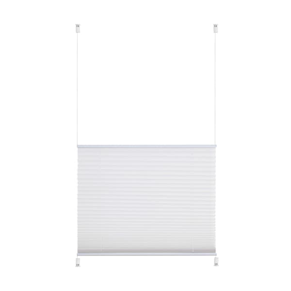 Plisseret foldegardin i polyester Beige L