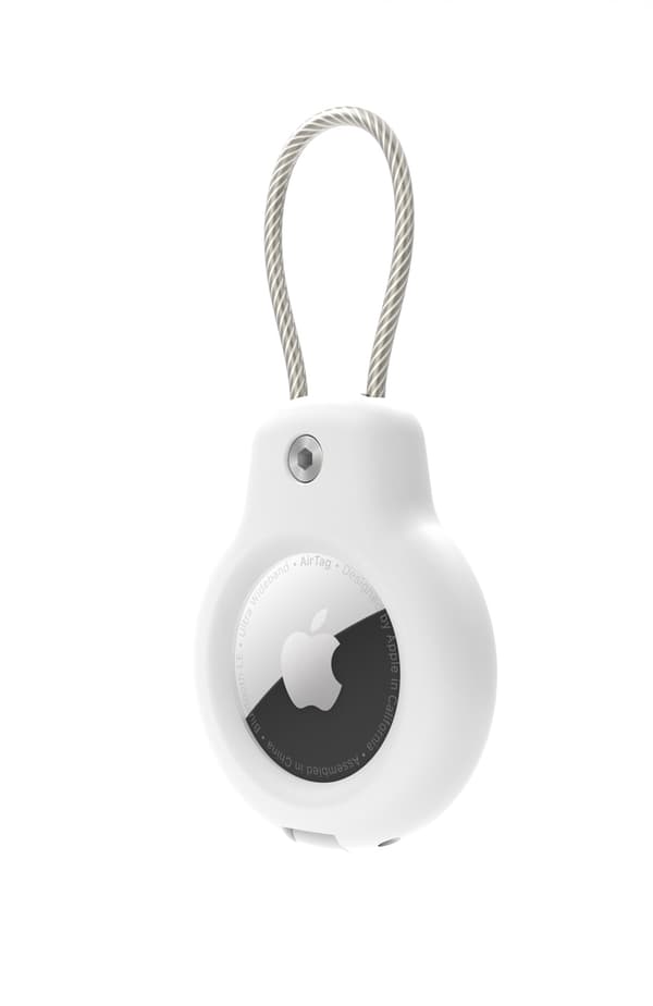 Etui med ledningskabel til Apple AirTag White