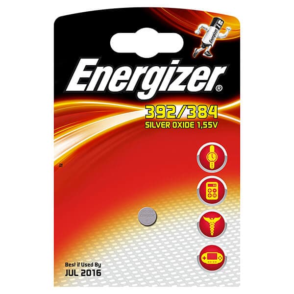 Knapcellebatteri LR41 392/384 Sølvoxid 1-pak