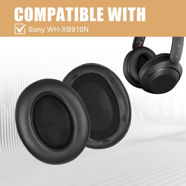Øreputer til Sony WH-XB910N Black