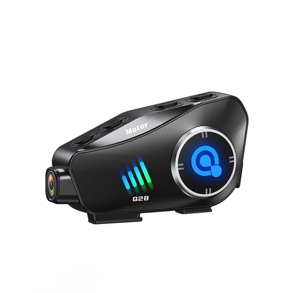 Hjälm Bluetooth Headset 2-i-1 Soft+Hard Mic, Svart