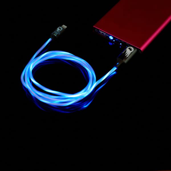 USB A–Lightning Light-Up 1,2 m MFI Bat Logo