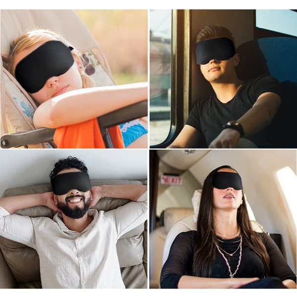 Ultra blød sovemaske Black