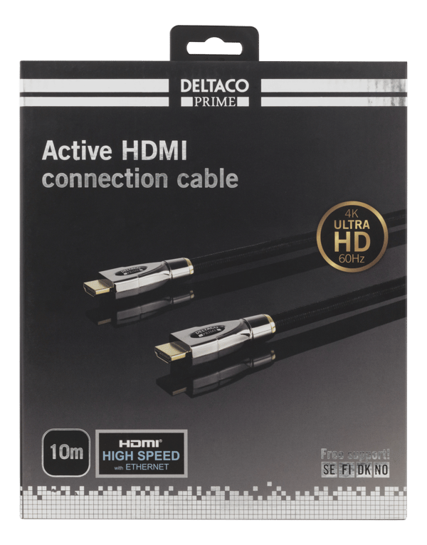 PRIME active HDMI cable 10m Textile HDMI High speed  Eth