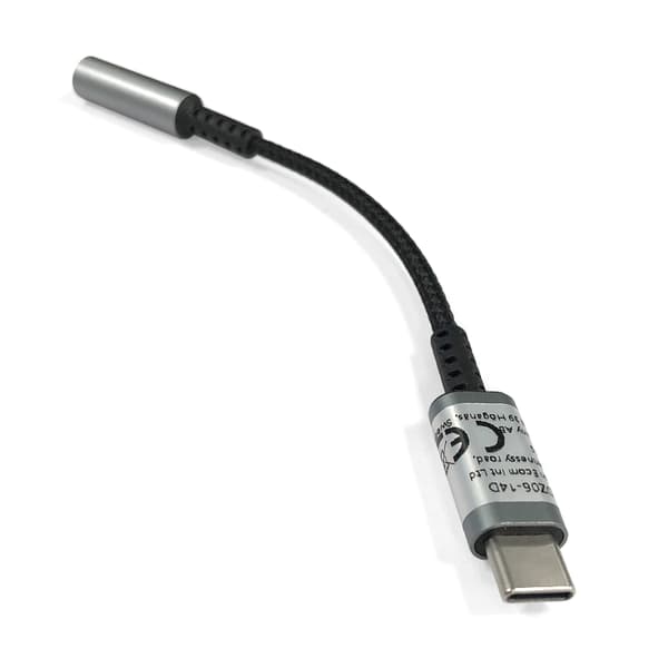 USB-C till 3,5 mm adapter för hörlurar Grey
