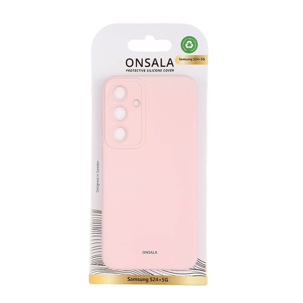 Deksel Silikon Samsung S24+ 5G Lyserød