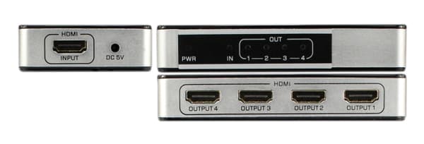HDMI Splitter 1x4 / 4K @ 30Hz / 3D
