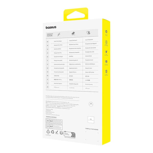 Telefonfodral för iPhone 15 Plus Baseus OS-Lucent Series (Klar)