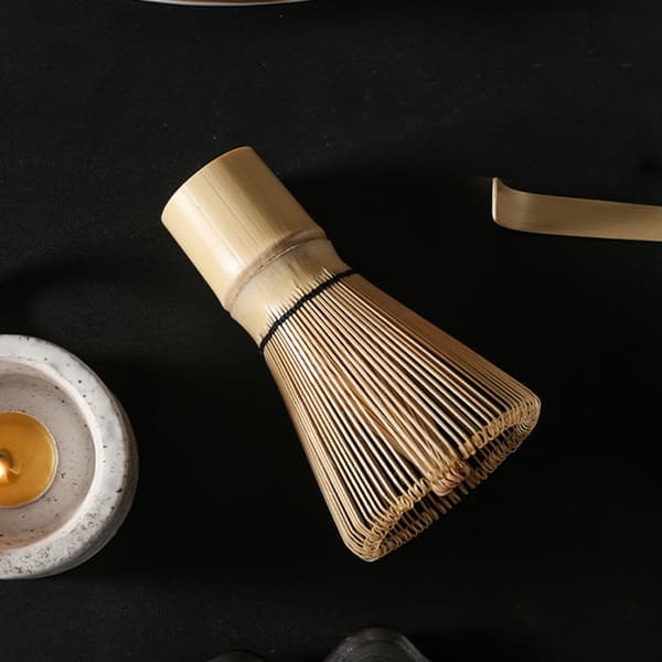 Elegant Black Matcha Whisk Set - 7 Piece Ceramic & Bamboo