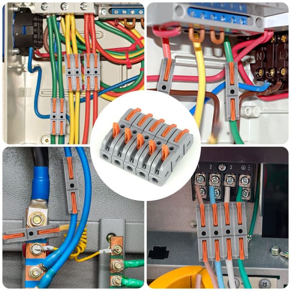 Kompakt elektrisk stik - 10 ind 10 ud