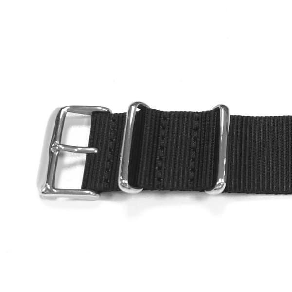 Vaihde Nylon Rannekello - 22 mm Black