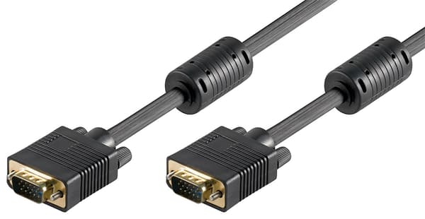 Full HD SVGA-monitorkabel, Guldpläterad