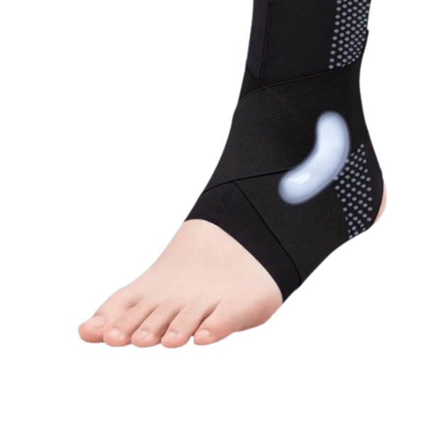 Ultratynn usynlig ankelstøtte Black XL