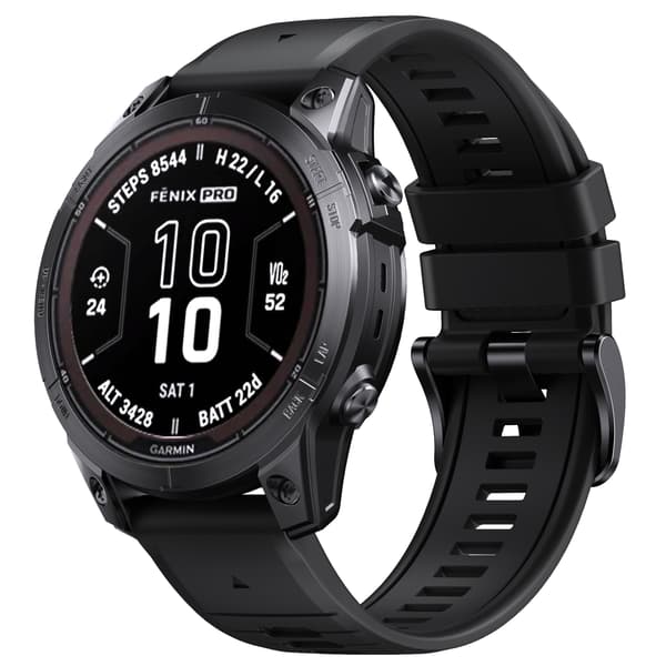 Stilfuld Quick Release Rem til Garmin Fenix 7X Pro Black