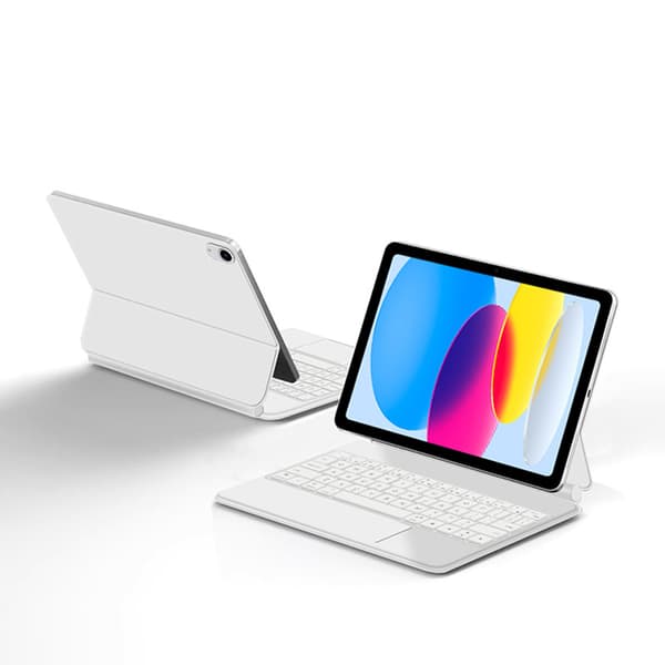 Suojakotelo iPadille Bluetooth-näppäimistöllä White iPad Pro 11 M2