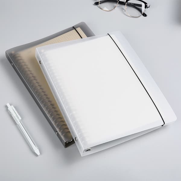 Transparent Binder, 8-Huls Genopfyldelig Notesbog A5