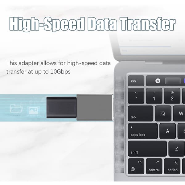 USB-C-sovitin USB 3.2:een LightGrey