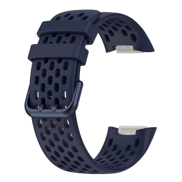 Silikonirannekoru Fitbit Charge 6/5 -laitteelle DarkBlue